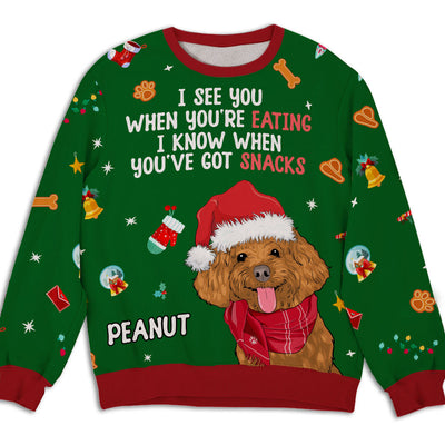 I See You - Personalized Custom All-Over-Print Sweatshirt