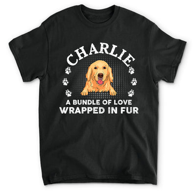 Wrapped In Fur - Personalized Custom Unisex T-shirt