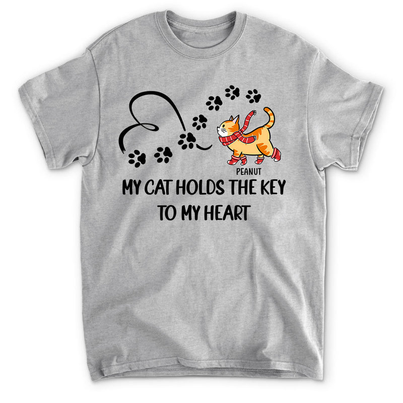 The Key To My Heart - Personalized Custom Unisex T-shirt