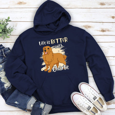 Life With Dog - Personalized Custom Hoodie