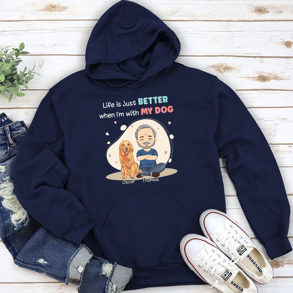 Better Than Ever Personalized Dogs Parent Life Custom Unisex Hoodie