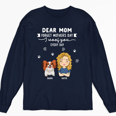 Everyday I Woof You - Personalized Custom Long Sleeve T-shirt