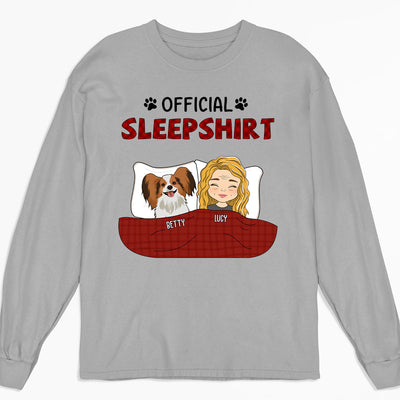 Official Sleepshirt Red - Personalized Custom Long Sleeve T-shirt