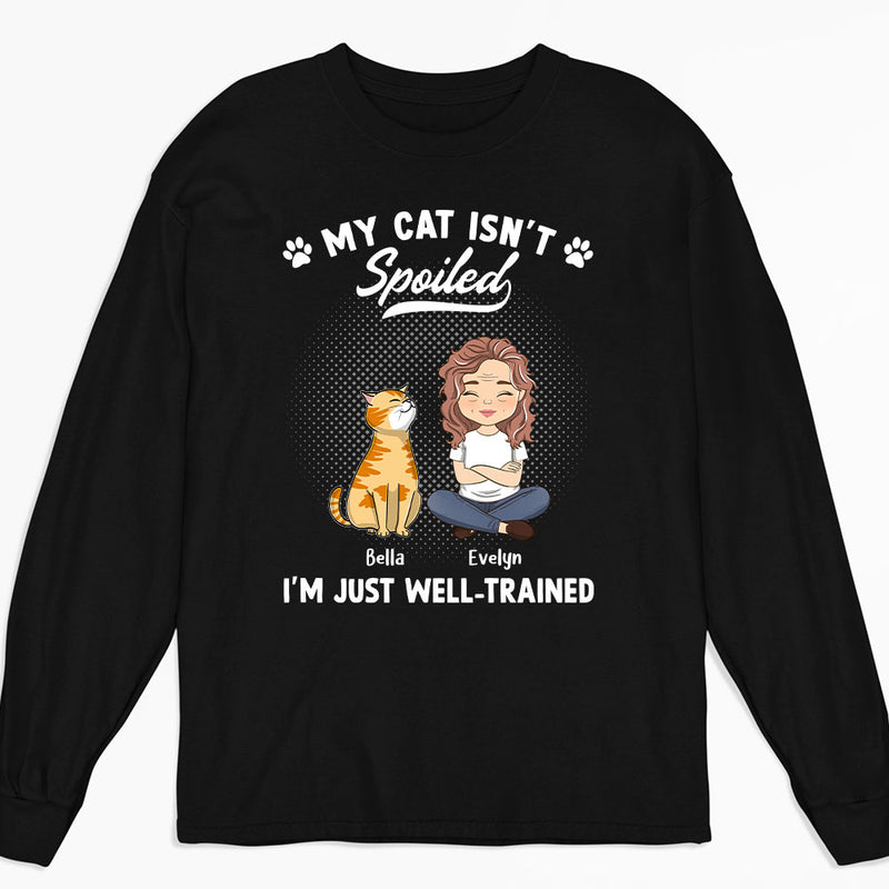 Spoiled Cat - Personalized Custom Long Sleeve T-shirt