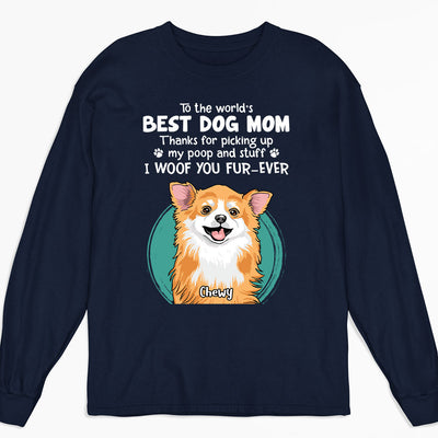 Thank You Dog Mom Dad - Personalized Custom Long Sleeve T-shirt