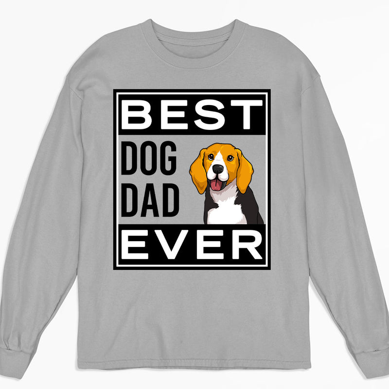 My Best Dad - Personalized Custom Long Sleeve T-shirt