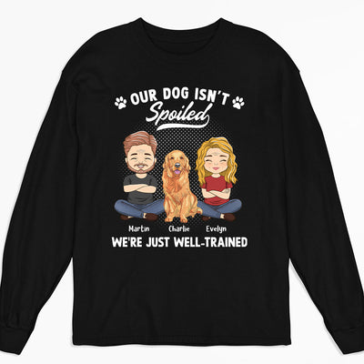 Spoiled Dog Couple - Personalized Custom Long Sleeve T-shirt