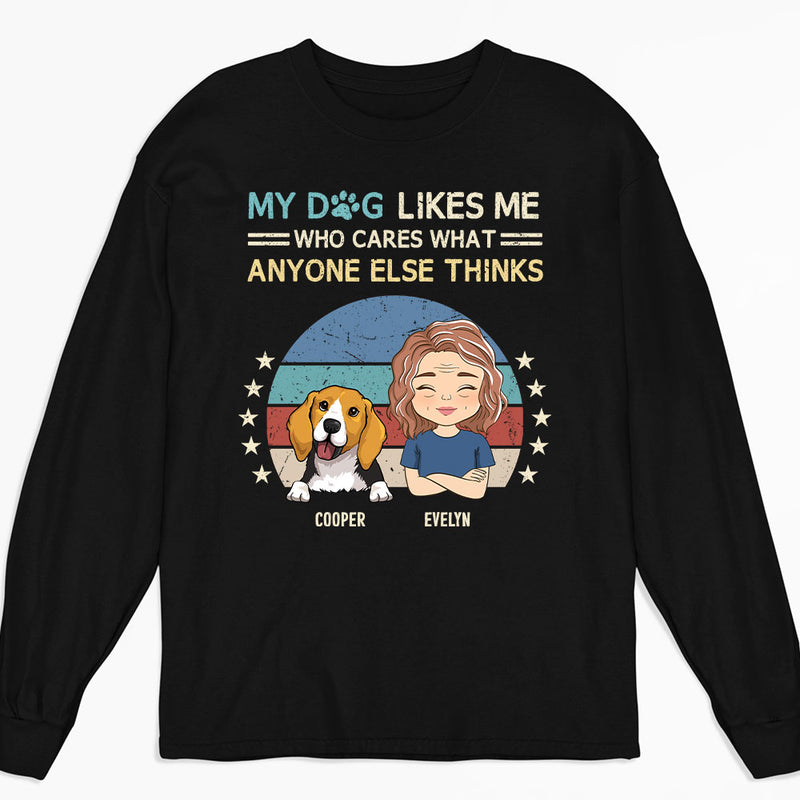 My Dog Is - Personalized Custom Long Sleeve T-shirt