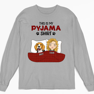 Pyjama Shirt - Personalized Custom Long Sleeve T-shirt