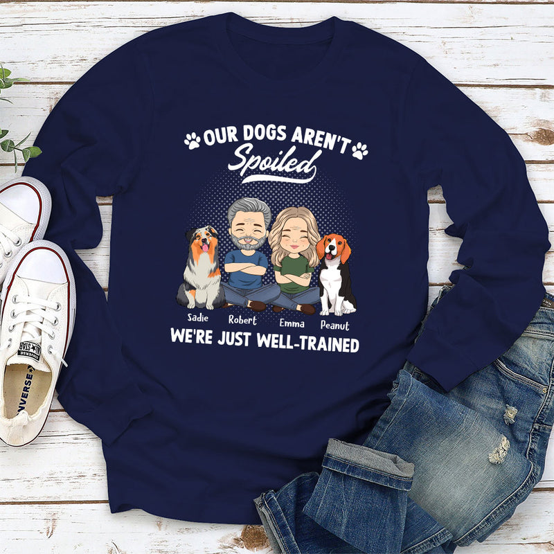 Spoiled Dog Couple - Personalized Custom Long Sleeve T-shirt