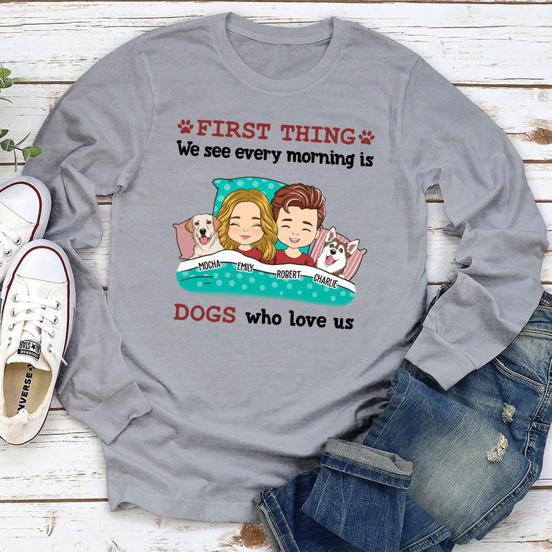 Every Morning Couple - Personalized Custom Long Sleeve T-shirt