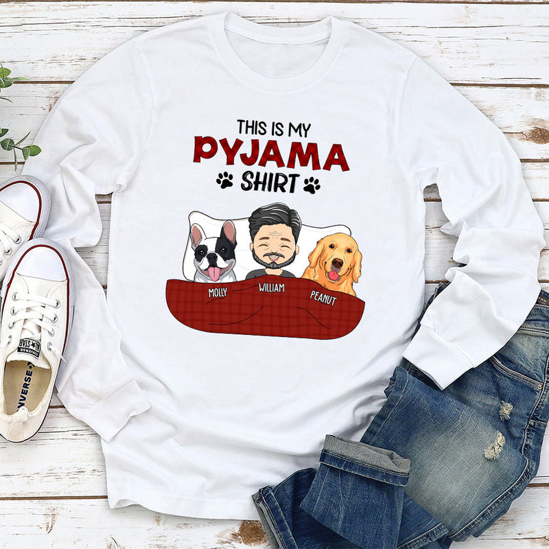 Pyjama Shirt - Personalized Custom Long Sleeve T-shirt