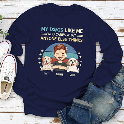 My Dog Is - Personalized Custom Long Sleeve T-shirt