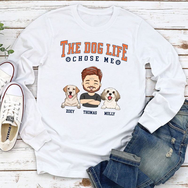 Dog Life - Personalized Custom Long Sleeve T-shirt
