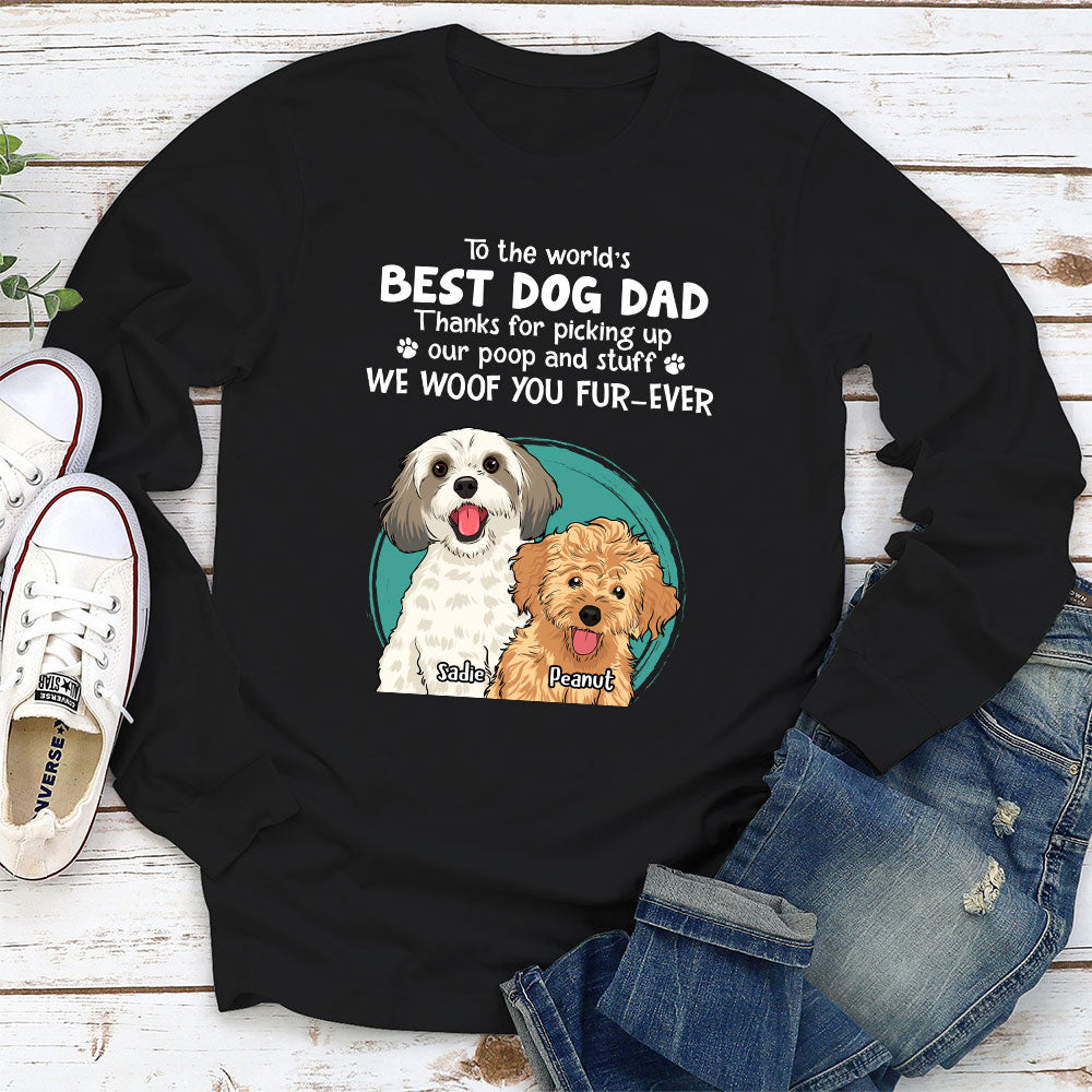 Thank You Dog Mom Dad - Personalized Custom Long Sleeve T-shirt