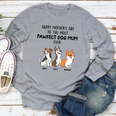 Pawfect Mom - Personalized Custom Long Sleeve T-shirt