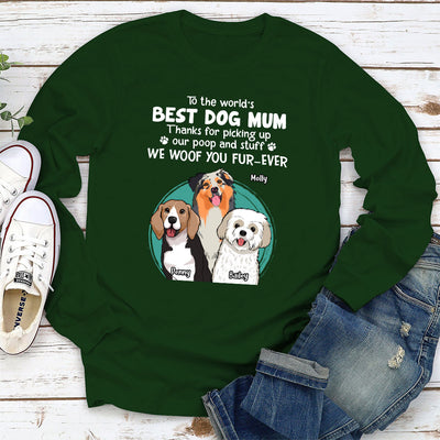 Thank You Dog Mom Dad - Personalized Custom Long Sleeve T-shirt