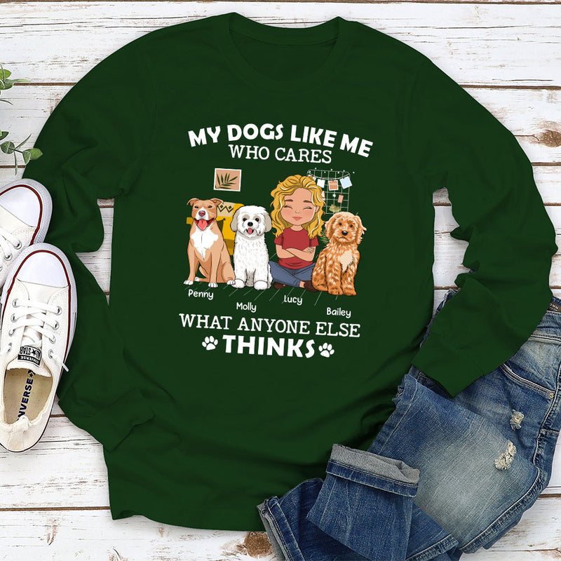 My Dog Like Me - Personalized Custom Long Sleeve T-shirt