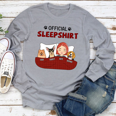 Official Sleepshirt Red - Personalized Custom Long Sleeve T-shirt