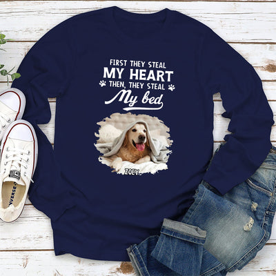 Steal My Heart - Personalized Custom Long Sleeve T-shirt