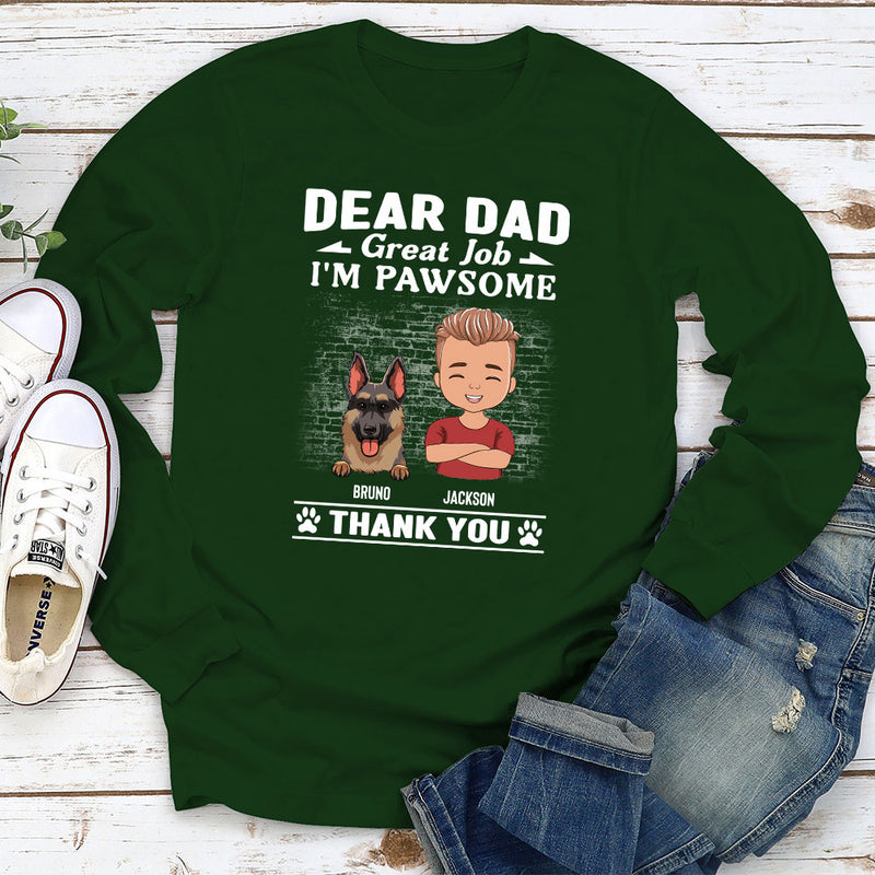 Pawsome - Personalized Custom Long Sleeve T-shirt