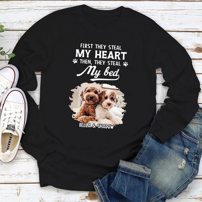 Steal My Heart - Personalized Custom Long Sleeve T-shirt