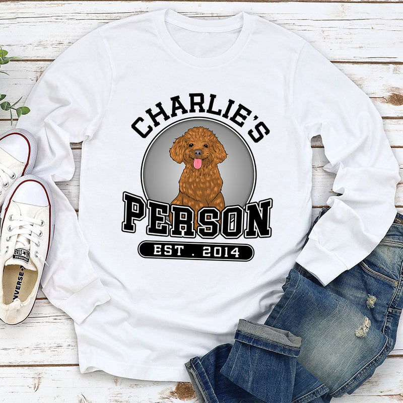 Dog Person 2 - Personalized Custom Long Sleeve T-shirt