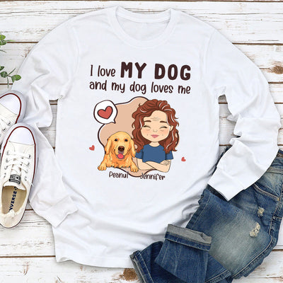 My Dog My Love - Personalized Custom Long Sleeve T-shirt