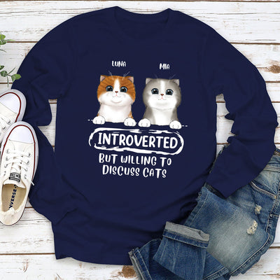 Discuss Cat - Personalized Custom Long Sleeve T-shirt