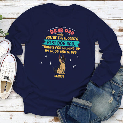 Picking Up My Poop And Stuff - Personalized Custom Long Sleeve T-shirt