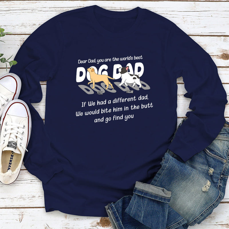 Dog Finding You - Personalized Custom Long Sleeve T-shirt