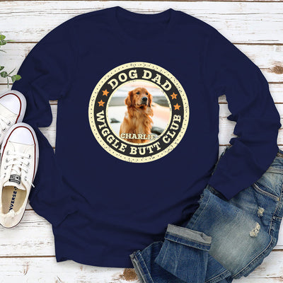 Wiggle Butt Club Photo - Personalized Custom Long Sleeve T-shirt