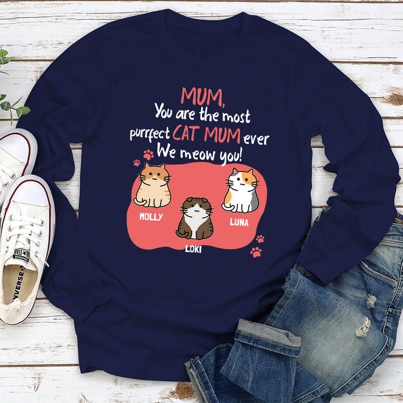 We Meow You - Personalized Custom Long Sleeve T-shirt