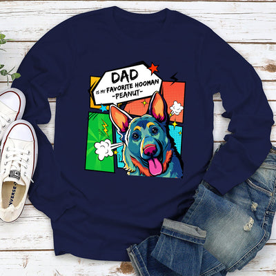 Favorite Hooman - Personalized Custom Long Sleeve T-shirt