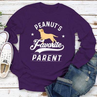 Favorite Parent - Personalized Custom Long Sleeve T-shirt