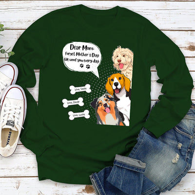 I Woof You Every Day - Personalized Custom Long Sleeve T-shirt