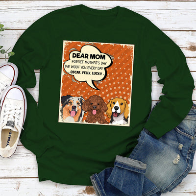 Woof You Everyday - Personalized Custom Long Sleeve T-shirt