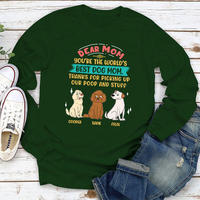 Picking Up My Poop And Stuff - Personalized Custom Long Sleeve T-shirt