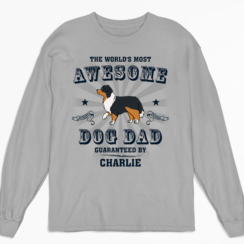 Most Awesome Dad - Personalized Custom Long Sleeve T-shirt