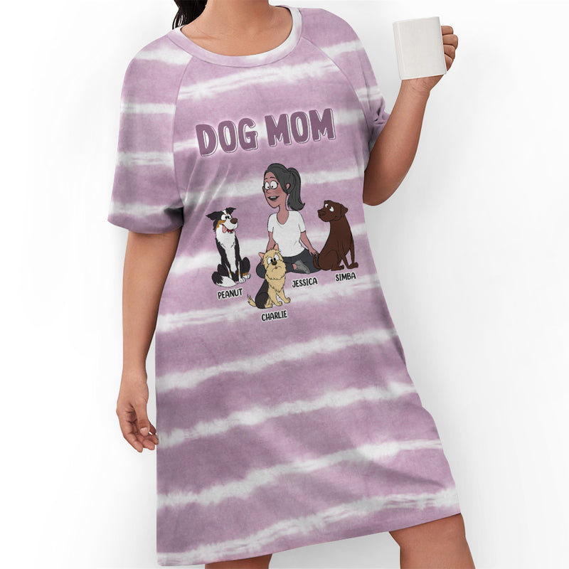 Dog Mom 2 - Personalized Custom 3/4 Sleeve Dress