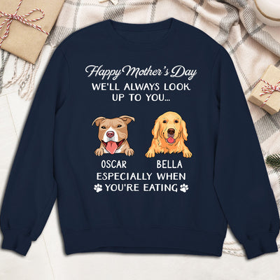 Dog Look Up To You - Personalized Custom Sweatshirt