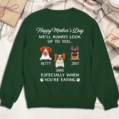 Dog Look Up To You - Personalized Custom Sweatshirt