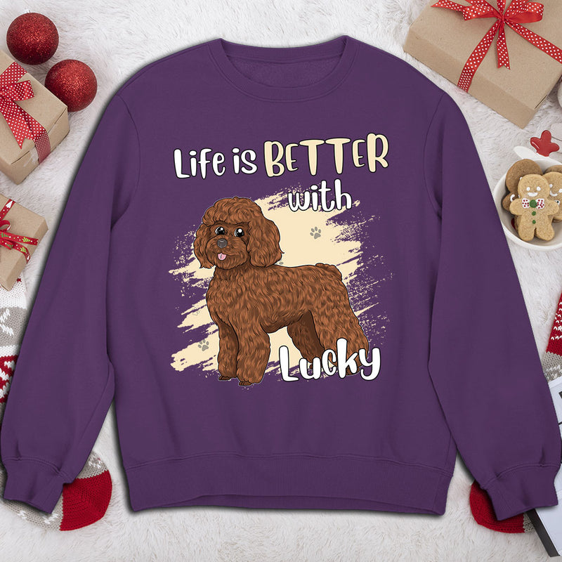 Life With Dog - Personalized Custom Sweatshirt