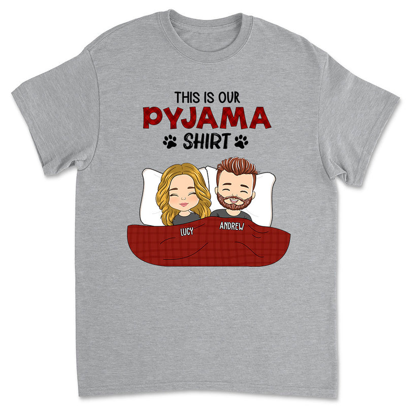 Couple Pyjama Shirt - Personalized Custom Unisex T-shirt