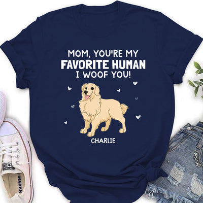 Woof You Mommy - Personalized Custom Women's T-shirt