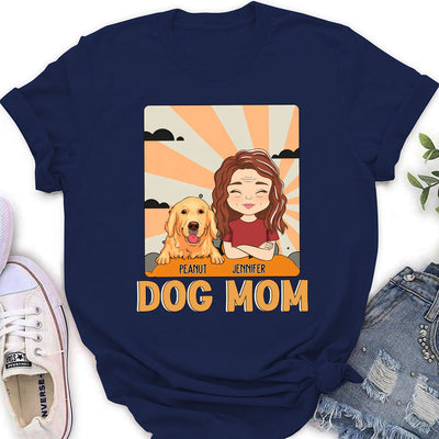 I Luv U Mom - Personalized Custom Women's T-shirt