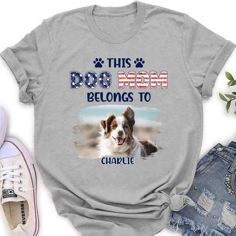 Dad Belongs To Me - Personalized Custom Women&