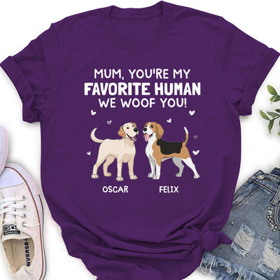 Woof You Mommy - Personalized Custom Women's T-shirt