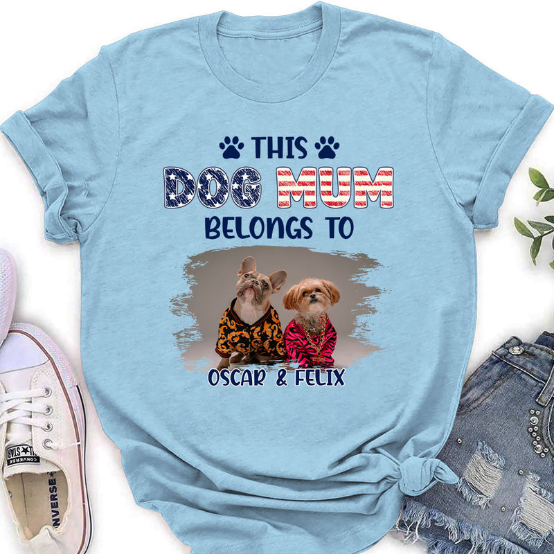 Dad Belongs To Me - Personalized Custom Women&