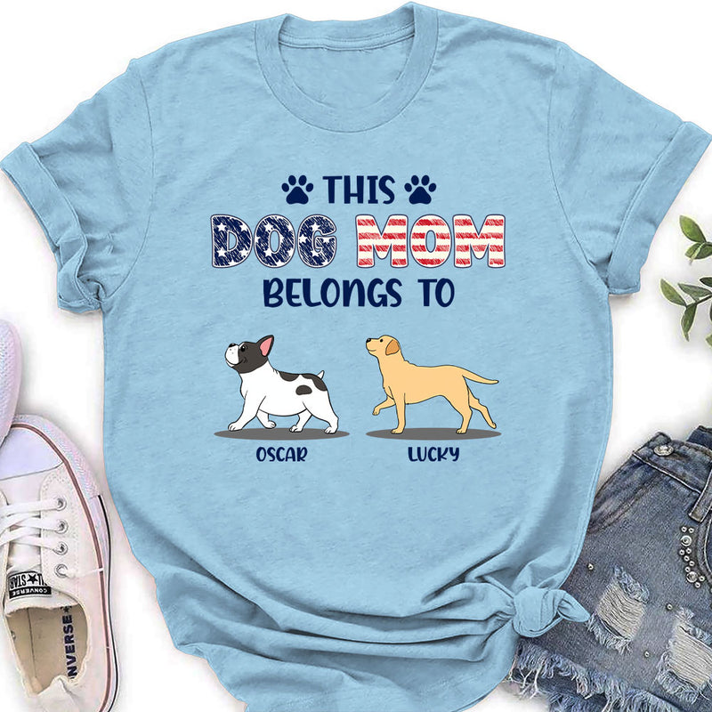 Dad Belongs To Me - Personalized Custom Women&